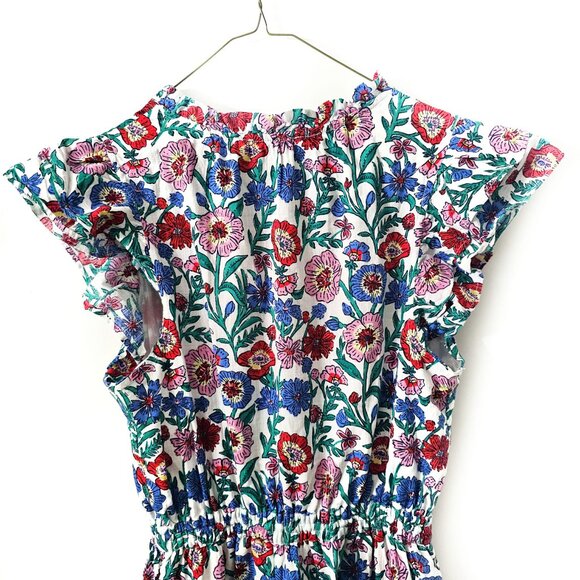 Vineyard Vines Women’ s Floral Flutter Smocked Waist Mini Dress Size XS - Picture 7 of 8